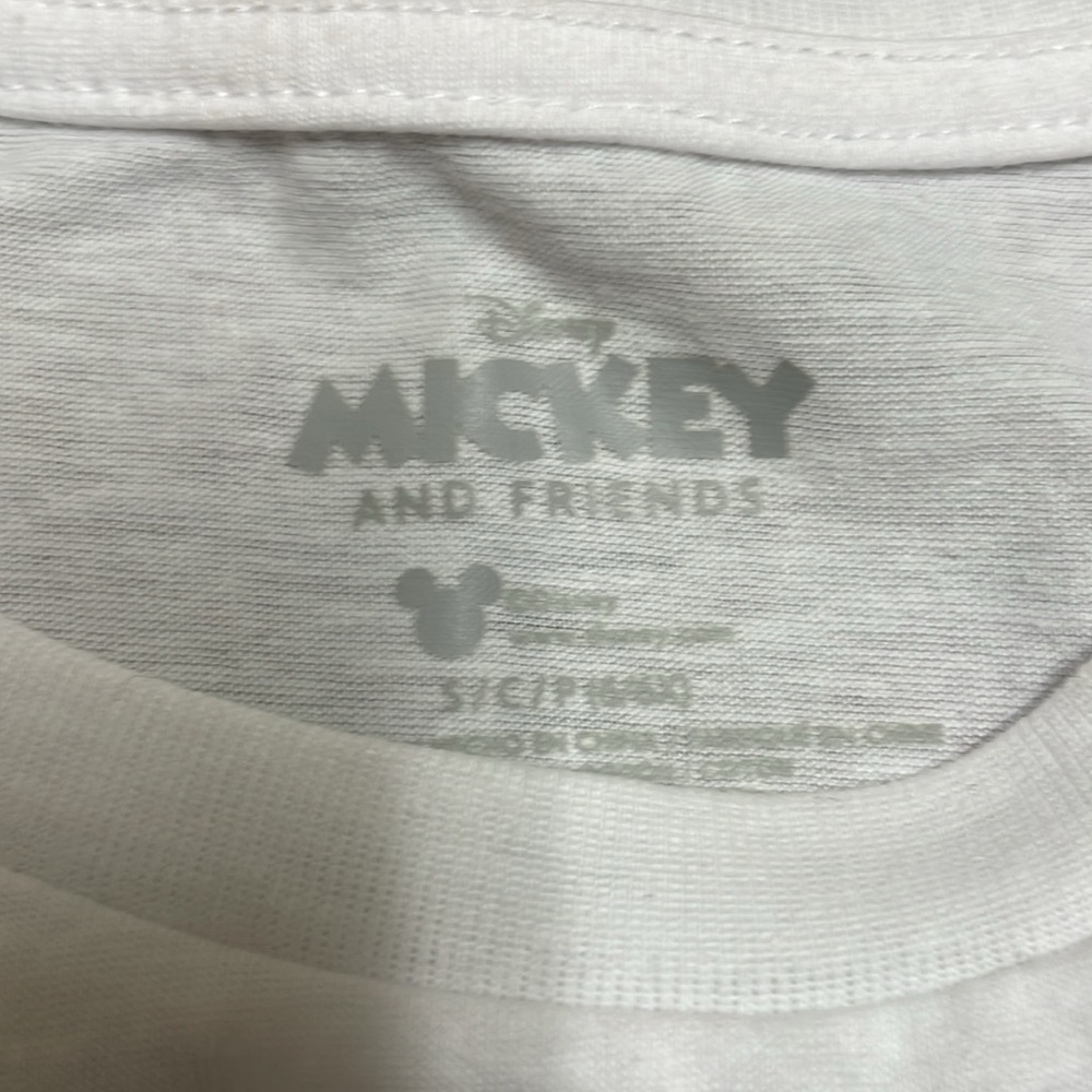 Disney Kids Mickey & Minnie White T-Shirts size 6 & 10 - Picture 4 of 5